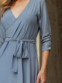 Vestido Mariele Liso Acqua Gray