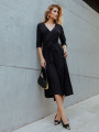Vestido Mariele Liso Preto