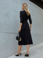 Vestido Mariele Liso Preto