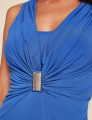 Vestido Lindalva Liso Azul