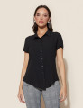 Camisa Rosely Lisa Preta