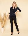 Blazer Manu Liso Marinho