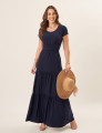 Vestido Maitê Liso Marinho