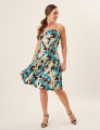 Vestido Analice Geométric Acqua