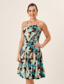 Vestido Analice Geométric Acqua