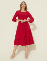 Vestido Elaine Liso Vermelho