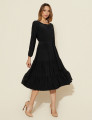 Vestido Elaine Liso Preto