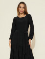 Vestido Elaine Liso Preto