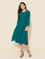 Vestido Elaine Liso Verde