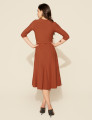Vestido Denise Liso Caramelo