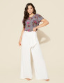 Blusa Margarida Flor Rosa