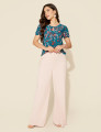 Blusa Margarida Folhagem Verde