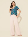 Blusa Margarida Folhagem Verde