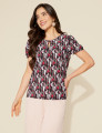 Blusa Margarida Geométric Pink