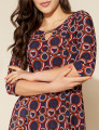 Vestido Irene Circular Marinho