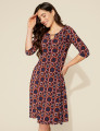 Vestido Irene Circular Marinho