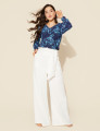 Blusa Chloe Floral Marinho