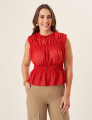 Blusa Perla Pontilhada Vermelho