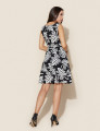Vestido Silvia Folha Preto