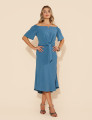 Conjunto Cinthia Liso Azul