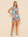 Conjunto Anabel Floral Azul