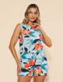 Conjunto Anabel Floral Azul