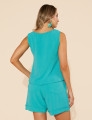 Conjunto Yasmin Liso Turquesa