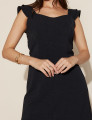 Vestido Penelope Liso Preto