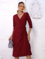 Vestido Leda Liso Vinho