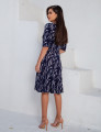 Vestido Melissa Rajado Marinho