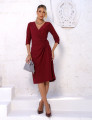 Vestido Leda Liso Vinho