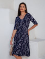 Vestido Melissa Rajado Marinho
