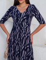 Vestido Melissa Rajado Marinho