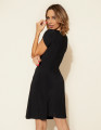 Vestido Ayla Liso Preto
