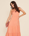Vestido Pauline Liso Laranja