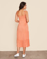 Vestido Pauline Liso Laranja
